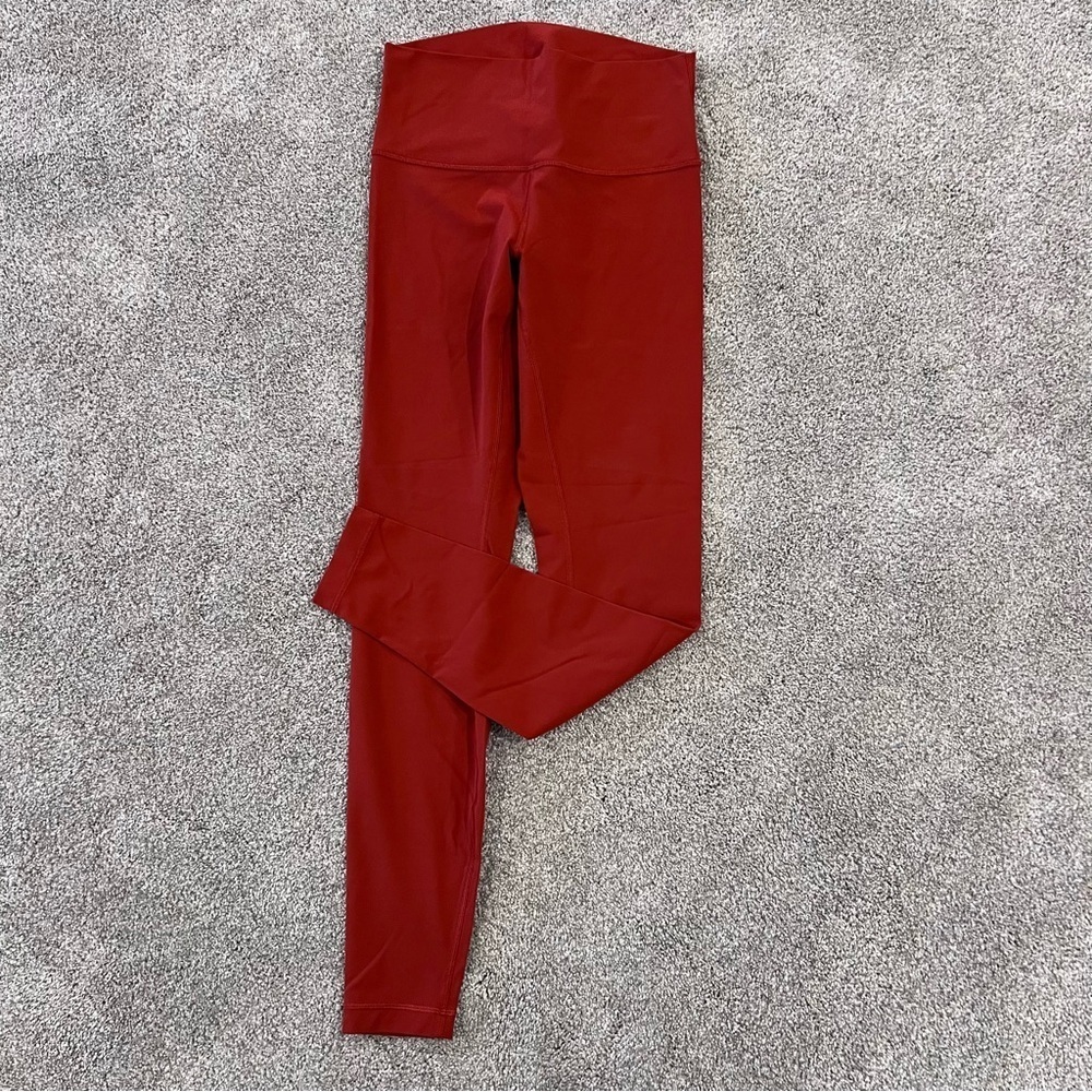 Lululemon Wunder Under Hi Rise Tight 28” Bonfire Leggings Pants Wm Size 6 W5AWAS